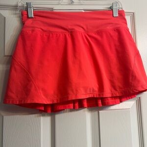 Lululemon Circuit Breaker Skirt/Skort Orange size 4
